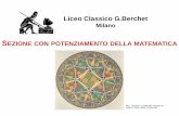 Liceo Classico G.Berchet · Geometria euclidea e in particolare la congruenza dei triangoli, il parallelismo e i parallelogrammi, le . ... Introduzione alla goniometria e risoluzione