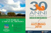 Il Programma Autunno 2018 - parcoappiaantica.it · con le Associazioni, il programma Speciale Trentennale che avrà il suo clou nel fine settimana del 10 e 11 novembre quando l’intero