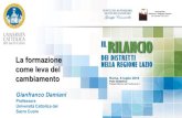 La formazione come leva del cambiamentodistrettisanitari.it/attachments/article/123/Slide - Damiani.pdf · promozione di programmi di tutela della salute, favorendo la loro attiva