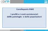 CoreReports RWE I profili e i costi assistenziali delle ...streaming.cineca.it/arno2016/slides/Pedrini_CORE.PROGETTI_BOLOGNA... · ambientale e socio-sanitaria Stabilizzare RETI in