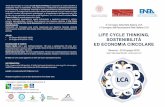 Life Cycle Thinking strategiche verso la sostenibilità ... · X Convegno della Rete Italiana LCA ... giovani laureati, titolari di borse di studio, borse di dottorato, ... Prodotti