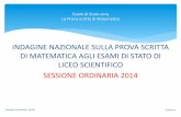 Presentazione standard di PowerPoint · La Griglia di Valutazione Esami di Stato 2014 La Prova scritta di Matematica ... gli insiemi dei numeri naturali, interi, razionali e reali