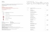 architettura FIRENZE - adsi.it · Periodico semestrale* del Dipartimento di Progettazione dell’Architettura viale Gramsci, 42 Firenze tel. 055/20007222 fax. 055/20007236 ... narra