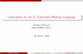 Laboratorio di reti II: Extensible Markup Language · E’ inoltre possibile raggruppare vari elementi tramite le parentesi Stefano Brocchi Laboratorio di reti II: XML 20 aprile,