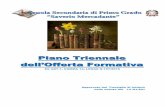 Piano Triennale dell’Offerta Formativamediamercadante.gov.it/attachments/article/8/PTOF 2015 - 2016.pdf · EX ART.1, COMMA 14, LEGGE N.107/2015 ... SCELTE CONSEGUENTI ALLE PREVISIONI