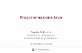 Programmazione Java · –Un insieme di interfacce che fanno parte della piattaforma Java e ...  Stringa di lunghezza variabile max n ... »DriverManager facility