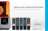 Libreria dei materiali Formlabs - microtecnor.com printer/Formlabs Brochure_materiali... · ESPLORAZIONE CONCETTUALE Grandi idee iniziali con un basso rischio, esplorando prodotti