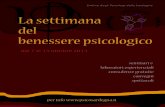 Ordine degli Psicologi della Sardegna Si Ringrazia per la ... · Ordine degli Psicologi della Sardegna dal 7 al 13 ottobre 2013 La settimana del benessere psicologico per info Si