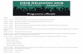 DEIB REUNION 2018 programma - eventideib.polimi.it · 22:40 - 23:00 Microfono aperto con: Boris Savoldelli (the “voice orchestra”) e Massimo Varini (grande lead guitarist della