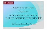 Università di Roma Sapienza. e gestione... · INFORMAZIONI SULLA PAGINA Economia delle gestione delle imprese turistiche 20 INFORMAZIONI Informazioni sulla pagina nome Indirizzo