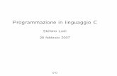 Programmazione in linguaggio C - DB&KB Group @ DISI, …slodi/I/2006-2007/presentazioni/c.pdf · linguaggio di pro-grammazione algoritmo scritto in un linguaggio di programmazione