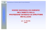 NORME NAZIONALI ED EUROPEE NELL’AMBITO DELLA … · LINEE GUIDA APCE Protezione catodica delle reti in acciaio di distribuzione del gas (seconda edizione - febbraio 2004) Metodologia