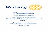 Luglio - Agosto 2016 - Rotary Firenzerotaryfirenze.org/wp-content/uploads/2016/08/luglioagosto-3.pdf · R.C. Satellite Niccolò Machiavelli pag. 21 Rotary Club Scandicci pag. 22 Rotary