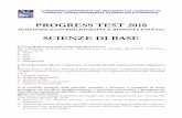 PROGRESS TEST 2018 - corsidilaurea.uniroma1.it · Ref: D.L.Nelson, M.M.Cox “Principi di Biochimica di Lehninger” 4° Edizione-Zanichelli-Cap 2 - T.Bellini “Chimica medica e
