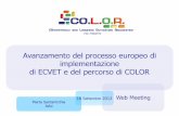  · Marta Santanicchia Isfol .  ... Benvenuti nel sito web del progetto COLOR ... settore Edile elaborato da Formedil