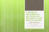 IL BILANCIO ASSICURATIVO NELLâ€™OTTICA DI SOLVENCY 2 E 21 09 11    PRINCIPI IAS/IFRS