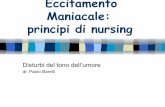 Eccitamento Maniacale: principi di nursing maniacale.pdf · –disturbi nei processi comunicativi all’interno del nucleo familiare; Priorità assistenziali nell’eccitamento ...