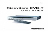 Ricevitore DVB-T UFD 570/S - kathrein.de · DVB-T, il sistema che avete deciso di acquistare, è lo standard TV che consente un’ottima ricezione anche con un’antenna per interni