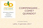 COMPENSARE… - AID Associazione Italiana Dislessia · (Filippo Barbera) di Giuliano Serena . Lo strumento compensativo deve permettere agli studenti di seguire senza particolari
