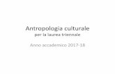 Antropologia culturale per la laurea triennalefareantropologia.cfs.unipi.it/wp-content/uploads/2018/02/... · 2018-02-25 · Programmi d’esame per i frequentanti Modulo A. Manuale