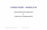 CORSO 81/08 – MODULO B - geovenere.it · Ing. Ferrigni Michele – corso per RSPP modulo B Radia zioni non Ionizzanti 3 L’insieme di tutte le onde elettromagnetiche, si classifica