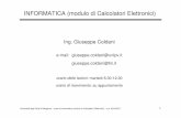 INFORMATICA (modulo di Calcolatori Elettronici) · Università degli Studi di Bergamo - corso di Informatica (modulo di Calcolatori Elettronici) – a.a. 2016/2017 17 Microprocessori