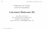 Calcolatori Elettronici III - Politecnico di Torinocorsiadistanza.polito.it/corsi/pdf/9036N/part2g.pdf · calcolatori elettronici III... il costrutto class le definizioni delle componenti