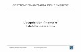 GESTIONE FINANZIARIA DELLE IMPRESE - My LIUCmy.liuc.it/MatSup/2008/F78625/Lezione 11.pdf · NewCo Banche Capitalizzazione della Newco Acquisizione - Pre Merger Concessione bridge