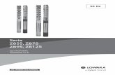Serie Z855, Z875 Z895, Z8125 - Realizzazione siti web a ...doc.lowara.com/lowdata/doc/IT/z8-td-it.pdf · 8 dimensioni e pesi serie z855 da 1 a 7 stadi caratabella di prestazioni idrauliche