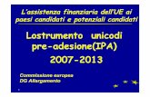 Lostrumento unicodi pre-adesione(IPA) 2007-2013ambtirana.esteri.it/resource/2010/10/12337_f_IPASintesiStrumento.pdf · 1 L’assistenza finanziaria dell’UE ai paesi candidati e