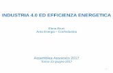 INDUSTRIA 4.0 ED EFFICIENZA ENERGETICA - assoesco.org · Assenza di un punto di riferimento per lo sviluppo delle nuove tecnologie come il Fraunhofer Gesellschaft e di figure ...