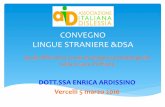 CONVEGNO LINGUE STRANIERE &DSA - aiditalia.org · con espressioni e frasi memorizzate, in scambi di informazioni ... * deﬁnire mete obiettivi e priorità glottodidattiche * stabilire