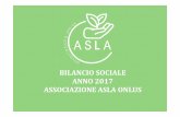 BILANCIO SOCIALE ASLA 2017 - associazioneasla.org · INTRODUZIONE METODOLOGICA Questo è il secondo anno che la nostra associazione compila il bilancio sociale. La sua impostazione