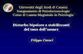 Università degli Studi di Catania Insegnamento di … · 2017-12-12 · del tono dell’umore ... • Gli stabilizzatori dell’umore (litio e valproato) ... Carbamazepina. Acido