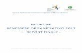 INDAGINE BENESSERE ORGANIZZATIVO 2017 REPORT … · 2 Obiettivi dell’indagine La terza indagine sul benessere organizzativo si inserisce in un percorso articolato avviatosi nel