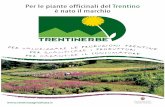 Per le piante officinali del Trentino è nato il marchio · Il presente documento raccoglie la normativa provinciale per il settore delle Piante Officinali, ... Coltivazione, raccolta