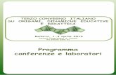 Programma conferenze e laboratori - lnx.origami-cdo.itlnx.origami-cdo.it/.../ConferenzeLaboratoriOrigamiDidattica2016.pdf · Le due semirette monte-valle e il cono di carta - Nicolò