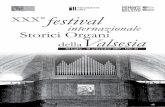 XXX°festival - storiciorganipiemonte.com PROGRAMMA 2017.pdf · Trent’anni di proposte musicali organistiche è l’invidiabile ... Girolamo Frescobaldi ... da Messa della Madonna