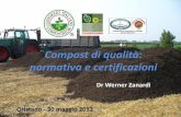 Compost di qualità: normativa e certificazioni · Tolti i limiti in Cestodi, Trematodi e Nematodi; ... N.B.2: solo l’analisi da allegare alla richiesta di iscrizione deve essere