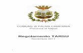 Regolamento TARSU Nov. 2011 - comunepalmacampania.it · Nel caso di multiproprietà la tassa è dovuta dagli utenti in proporzione al periodo di occupazione o di disponibilità esclusiva