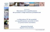 Seminario Marcatura CE e qualificazione La Marcatura CE ... · Entrata in vigore della marcatura CE per prefabbricati strutturali EN 13225 –ELEMENTI LINEARI (1/9/2005 – 1/9/2007)