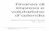 Finanza di impresa e valutazione d azienda - sharenotes.it · 2 Finanza di impresa e valutazione d’azienda Alessio Brunelli Finanza di impresa – appunti (prime due lezioni mancanti)