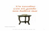 Un tavolino Con tre gambe non ballerà mai°_tauli_con_tre_gambe-italiano-.pdf · Gina non senti che ti chiama e rispondi no! Gina- guarda che io sono orba ma ci sento benissimo,