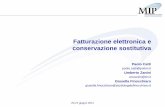 Fatturazione elettronica e conservazione sostitutiva · Integrazione e Dematerializzazione del ciclo ordine-pagamento: ... Fatturazione elettronica e conservazione sostitutiva ...