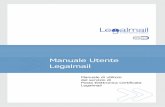 Manuale utente Legalmail · 2011-11-08 · 4.5.1 Inoltro automatico ... • attivare e configurare l'Archivio di Sicurezza per il salvataggio automatico della ... da visita che sarà