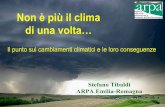 Non è più il clima di una volta… - Benvenuto su ... · Stefano Tibaldi ARPA Emilia-Romagna ... Esempi di scioglimento di ghiacciai alpini Pizzo Bernina, 1978 Pizzo Bernina, 2003
