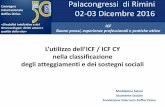 L’utilizzo dell’ICF / ICF CY - anffas.net Salvio.pdf · La Conferenza Permanente Stato, Regioni e Province autonome di Trento e Bolzano nella seduta del 10 febbraio 2011 ha reepito