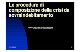 Le procedure di composizione della crisi da sovraindebitamento · 29/11/2016 3 prima della grande recessione, in italia l’ordinamento si occupava solo dell’insolvenza degli imprenditori