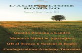 Sommario - Unione Provinciale Agricoltori Romano n 2- 2012.pdf · Il presidente della Provincia di Roma, Nicola Zingaretti, ha partecipato alla cerimonia di inaugurazione dello stand