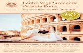 Centro Yoga Sivananda Vedanta Roma · autentico dell’Hatha Yoga ... un’introduzione agli esercizi e alle asana che si praticano nelle normali lezioni di yoga. Programma: Le dodici
